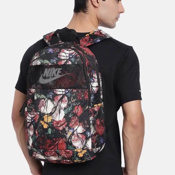 BRAND NEW unisex nike Nike elemental floral print breathable mesh backpack (21L) - Picture 7 of 10